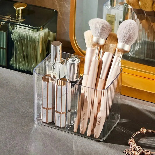 Dispensador Acrílico com Divisórias para Cotonetes