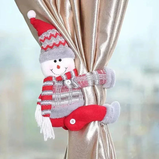 Prendedor de Cortina Natalino Vermelho para Decoração Festiva